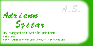 adrienn szitar business card